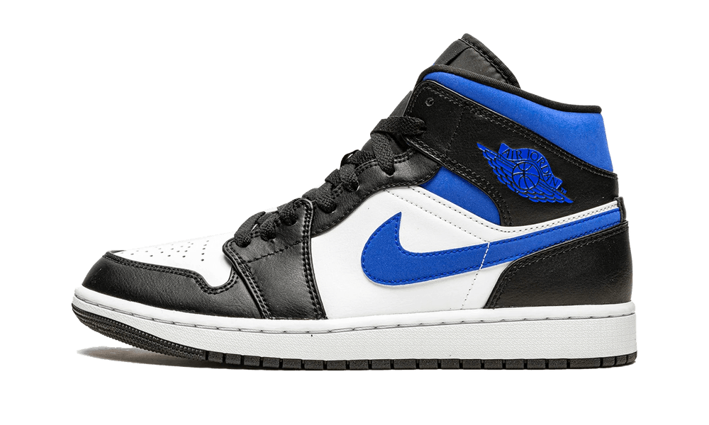 Jordan 1 Mid White Black Racer Blue