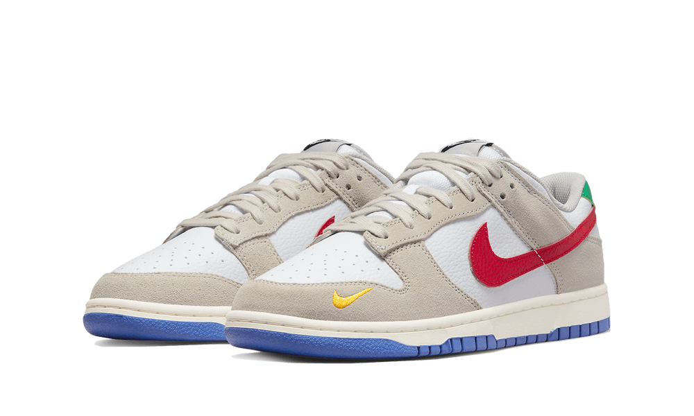 Nike Dunk Low Light Iron Ore Red Blue